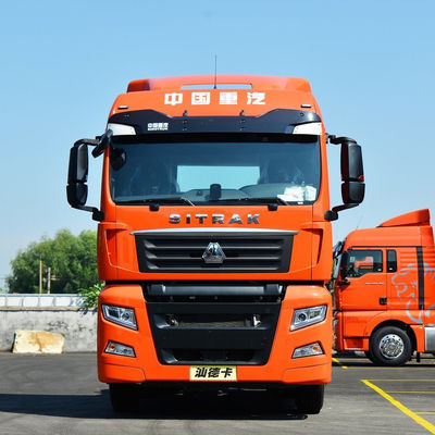 سعر جيد سينوتروك سيتراك CNG C7H جرار مستعمل مقطورة رأس شاحنة 6x4 380hp 120 M 3 شاحنة ستارة شاحنة ثقيلة بدون شاشة لمسة الانترنت