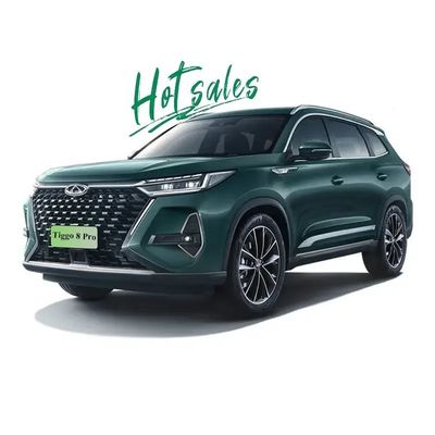 سعر جيد 2023 Chery Tiggo 8 Pro SUV الطاقة مع القماش الكهربائي توربو الوقود الداكن والتنظيم الكهربائي المرآة الخلفية الخارجية الانترنت