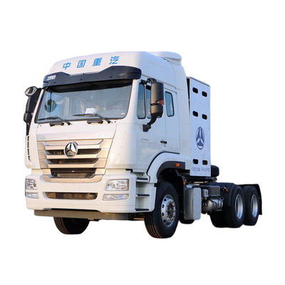 سعر جيد 430HP 6X4 HOWO CNG/LNG جرار شاحنة جرار غاز رأس للنقل في الميناء نظام الكبح مضاد القفل ABS محمي الانترنت